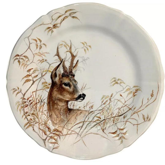 Sologne Game China - Salad/Dessert Plate-Home/Giftware-Deer-Kevin's Fine Outdoor Gear & Apparel