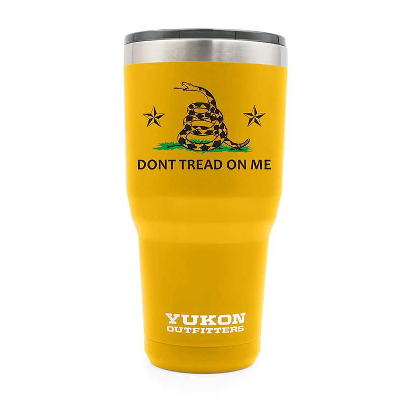 Yukon Outfitters Freedom 30oz Tumbler-Hunting/Outdoors-Don't Tread On Me Gold-Kevin's Fine Outdoor Gear & Apparel