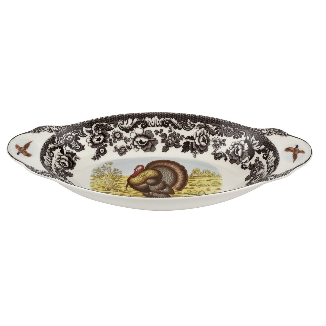 Spode Woodland Turkey 15.25" Bread Tray-Home/Giftware-Kevin's Fine Outdoor Gear & Apparel