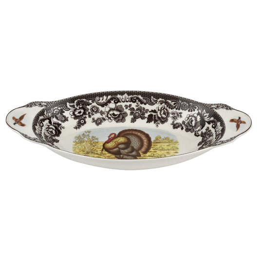 Spode Woodland Turkey 15.25" Bread Tray-Home/Giftware-Kevin's Fine Outdoor Gear & Apparel