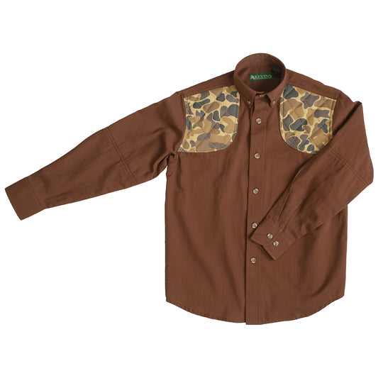 Kevin's Children's 100% Cotton Long Sleeve Shooting Shirt-Children's Clothing-Chocolate/Camo-XXS-Kevin's Fine Outdoor Gear & Apparel
