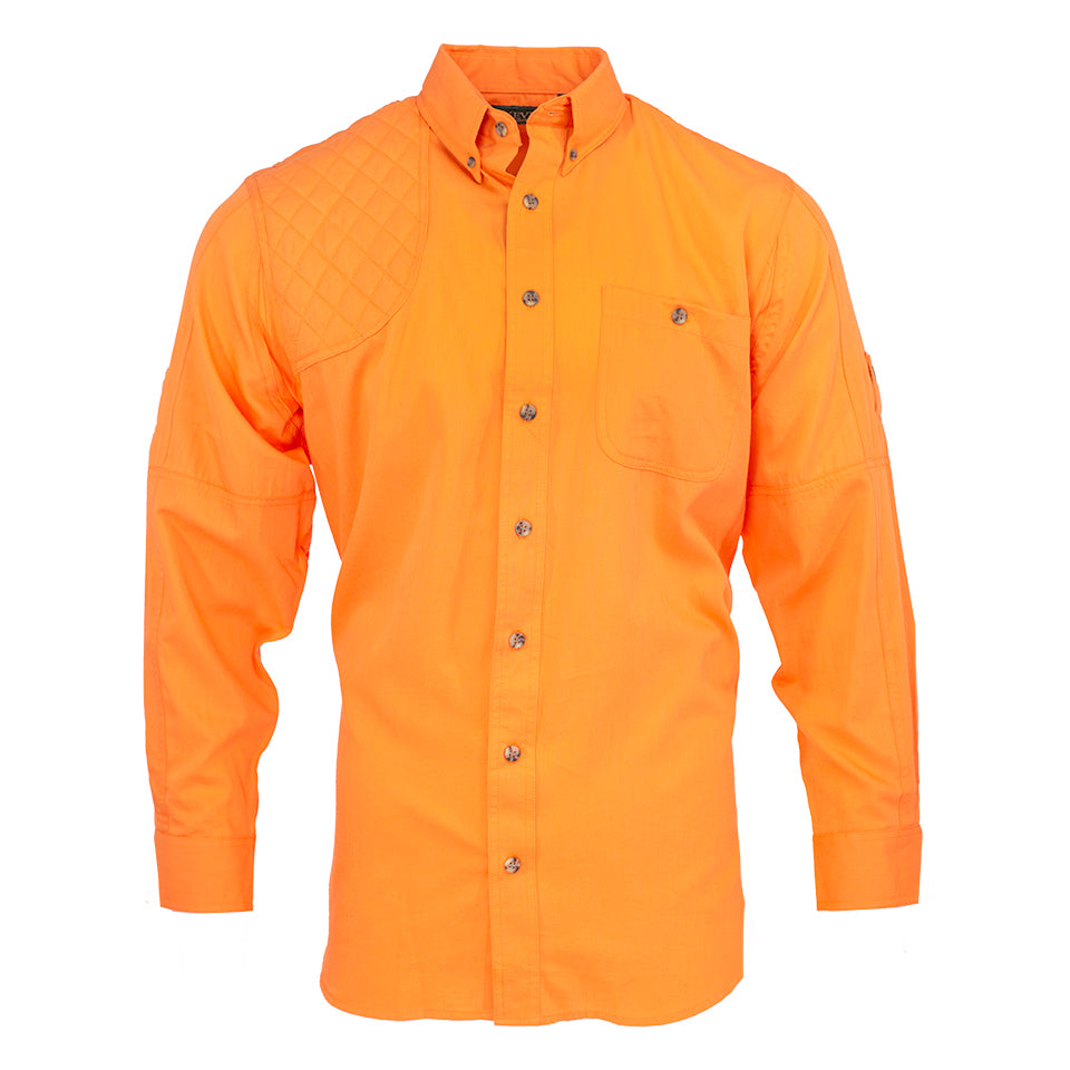 Kevin's Long Sleeve Single Right Patch Shooting Shirt-Men's Clothing-Blaze-S-Kevin's Fine Outdoor Gear & Apparel