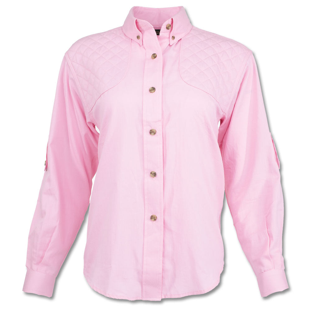 Kevin's Ladies Feather-Weight Long Sleeve Shooting Shirt-Women's Clothing-Pink-XS-Kevin's Fine Outdoor Gear & Apparel
