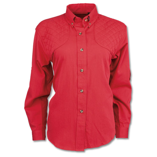 Kevin's Ladies Feather-Weight Long Sleeve Shooting Shirt-Women's Clothing-Red-XS-Kevin's Fine Outdoor Gear & Apparel