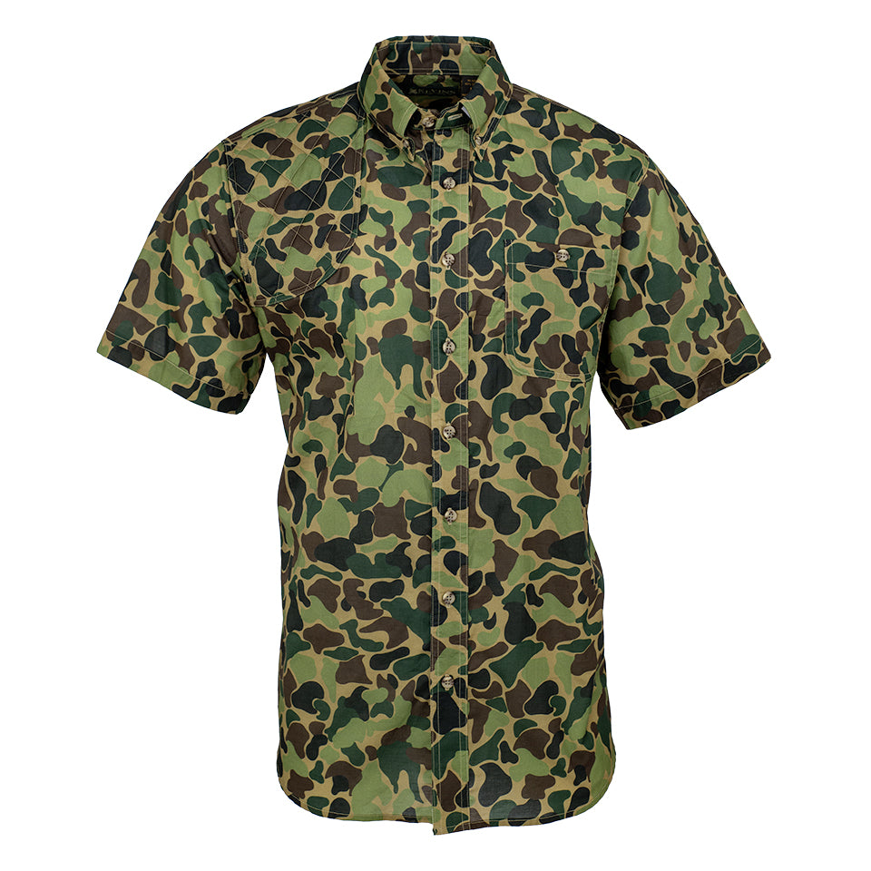 Kevin's Vintage Camo Short Sleeve Right Tonal Patch Shooting Shirt-Men's Clothing-Kevin's Fine Outdoor Gear & Apparel