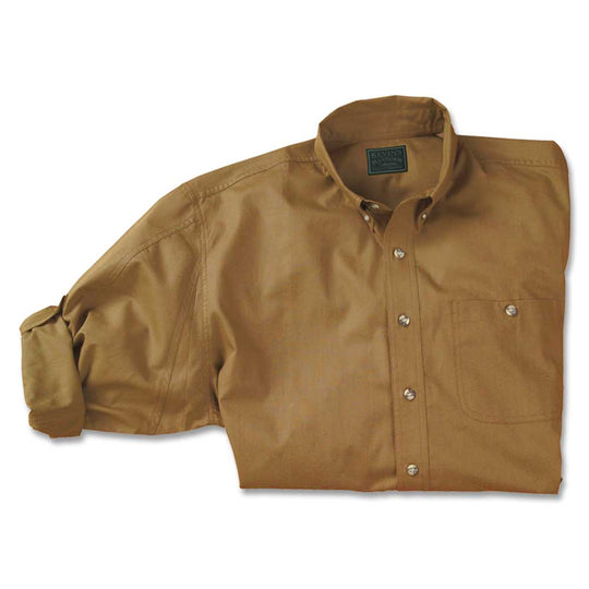 Kevin's Men's Feather-Weight Plantation Long Sleeve Field Shirt-Men's Clothing-Tobacco-S-Kevin's Fine Outdoor Gear & Apparel