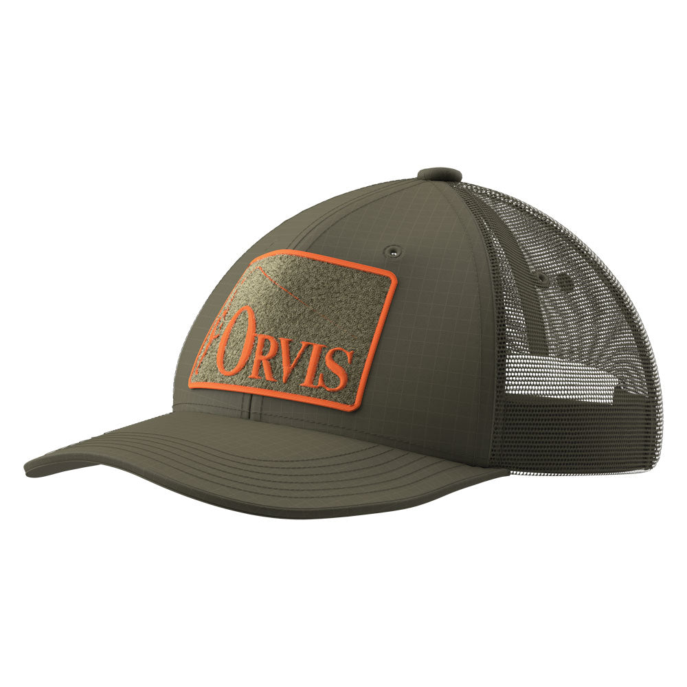 Orvis Ripstop Covert Trucker Hat-Men's Accessories-Tarragon-Kevin's Fine Outdoor Gear & Apparel