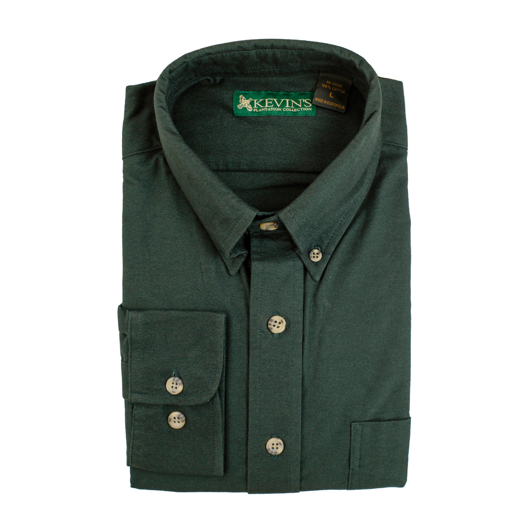 Kevin's Cotton Chamois Shirt-Men's Clothing-Dark Green-S-Kevin's Fine Outdoor Gear & Apparel