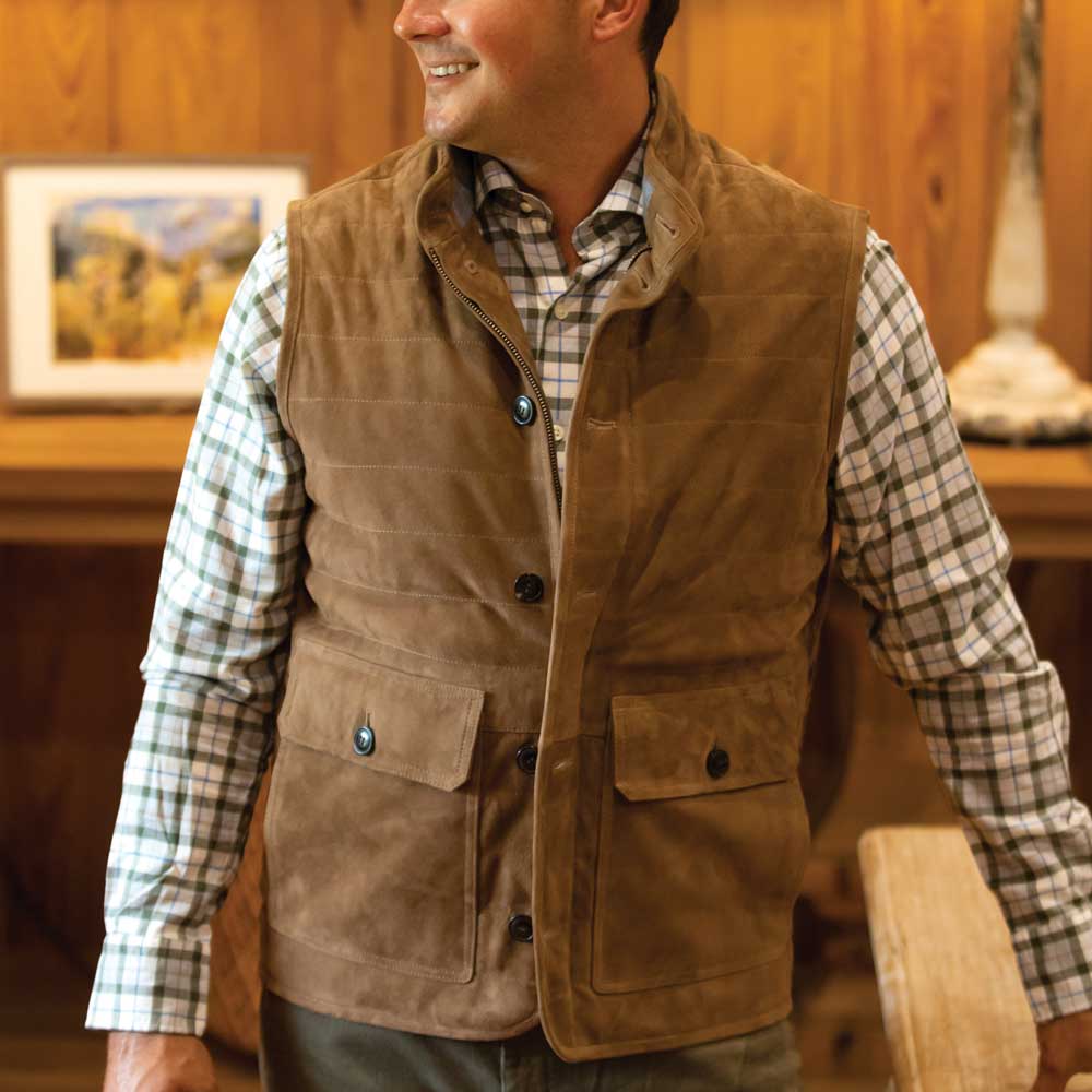 Peter Millar Suede Greenwich Vest--Kevin's Fine Outdoor Gear & Apparel