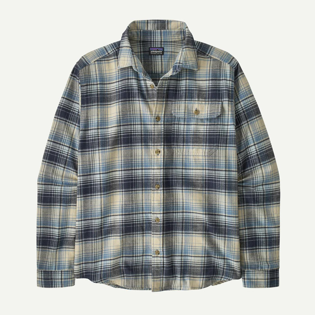 Patagonia Men's Fjord Lightweight Flannel Shirt-Men's Clothing-Foggy: Virtually Blue-S-Kevin's Fine Outdoor Gear & Apparel