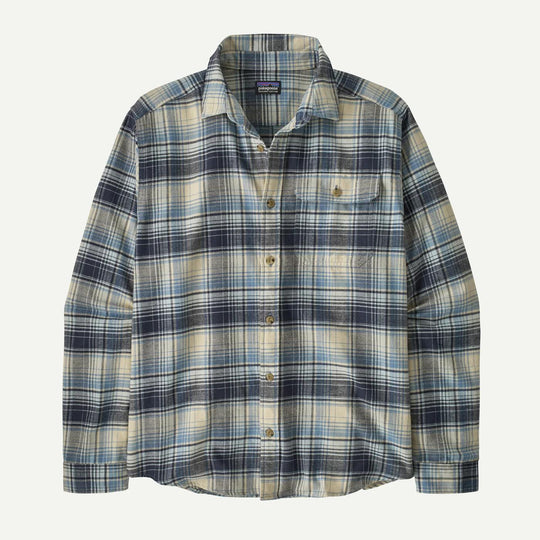 Patagonia Men's Fjord Lightweight Flannel Shirt-Men's Clothing-Foggy: Virtually Blue-S-Kevin's Fine Outdoor Gear & Apparel