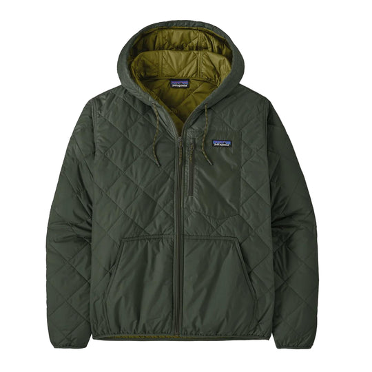 Patagonia Men's Diamond Quilted Bomber Hoody-Men's Clothing-Old Growth Green-S-Kevin's Fine Outdoor Gear & Apparel