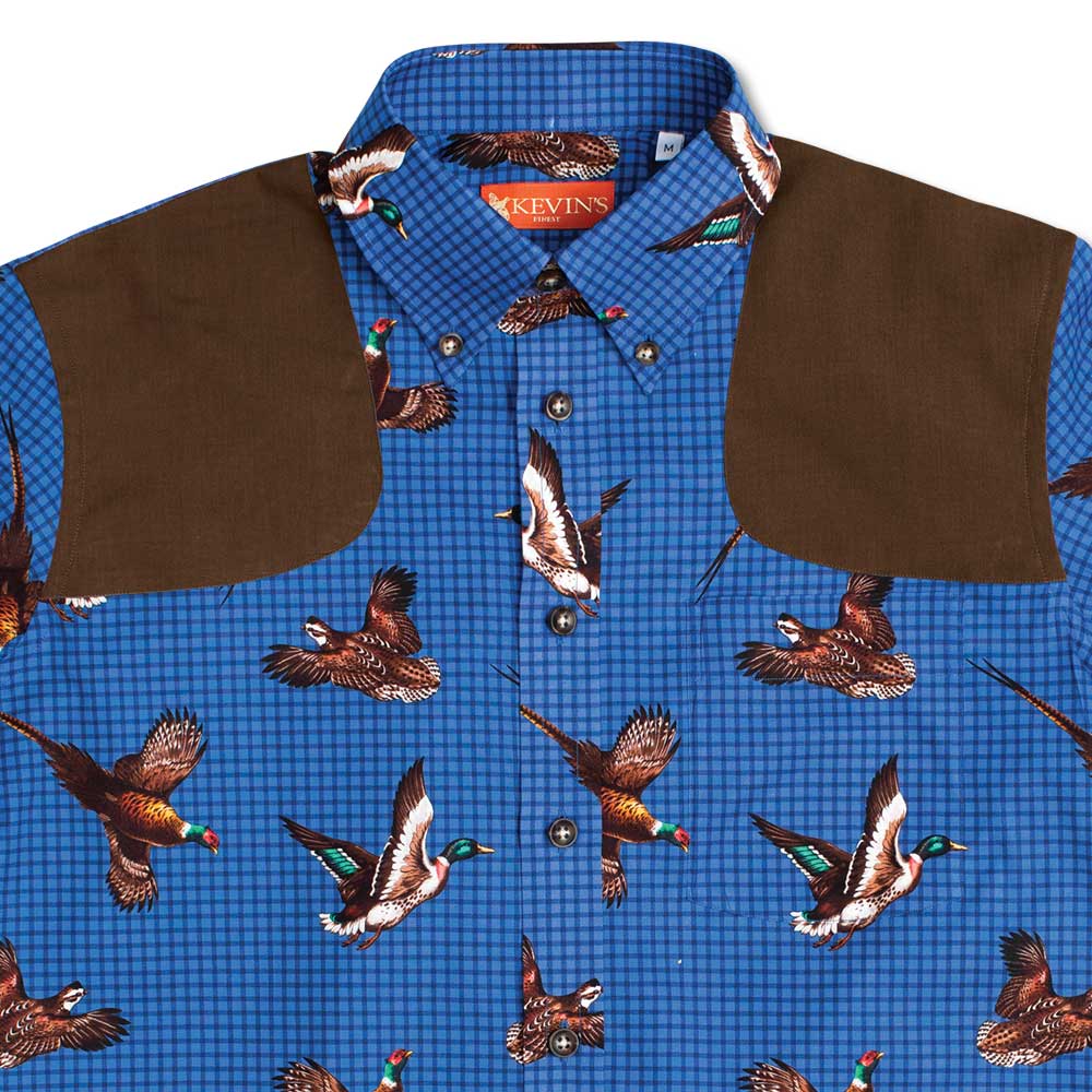 Kevin's Finest Upland Shooting Shirt-Blue-M-Kevin's Fine Outdoor Gear & Apparel