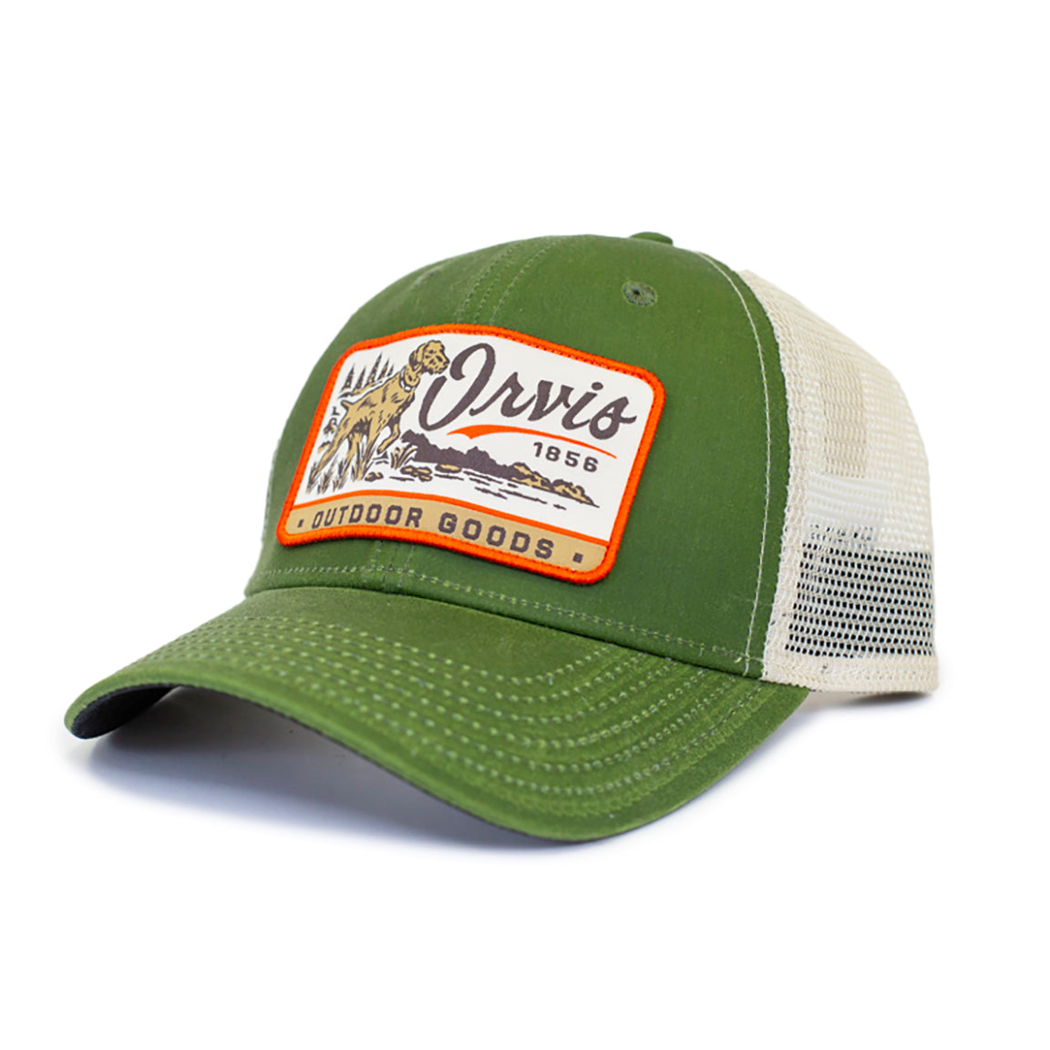 Orvis Vintage Dog Patch Trucker-Men's Accessories-Loden-Kevin's Fine Outdoor Gear & Apparel