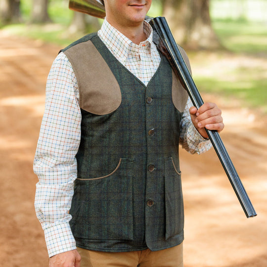 Men's Performance Tweed Hunting Vest-Men's Clothing-Kevin's Fine Outdoor Gear & Apparel