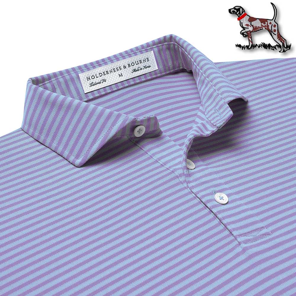 Holderness & Bourne "Maxwell" Pointer Polo-Men's Clothing-Riviera/Windsor w/ Pointer-S-Kevin's Fine Outdoor Gear & Apparel
