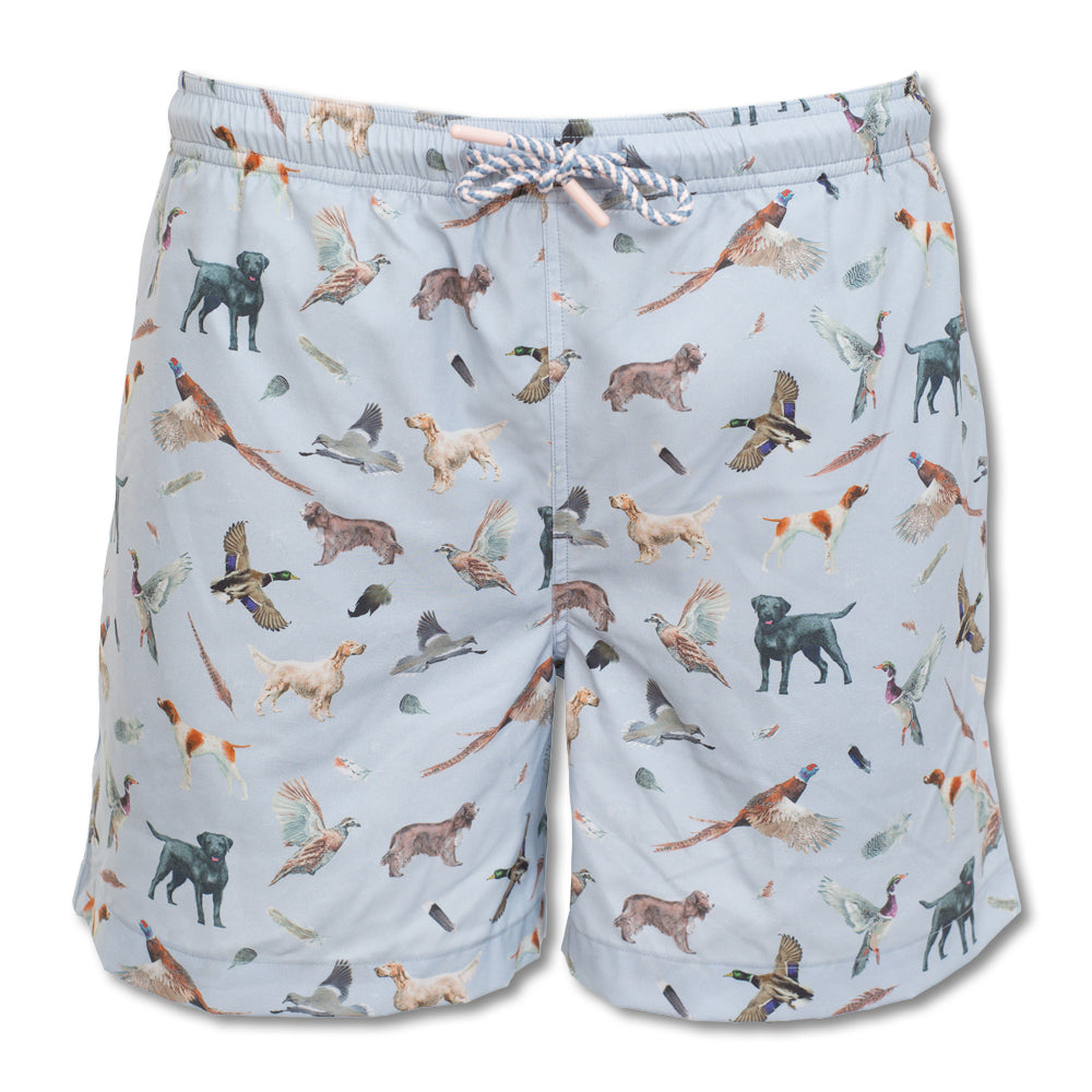 Kevin's Men's Dogs & Birds Swim Trunks-Men's Clothing-Dogs & Birds-S-Kevin's Fine Outdoor Gear & Apparel