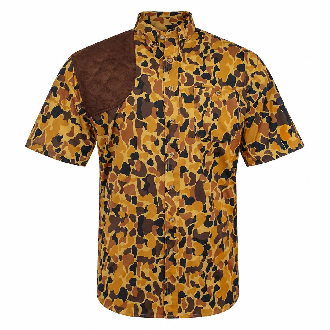 Kevin's Brown Camo Performance Right Hand Short Sleeve Shooting Shirt-Men's Clothing-Kevin's Fine Outdoor Gear & Apparel