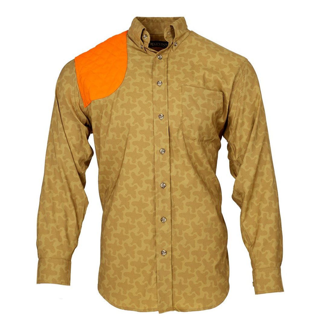 Kevin's Men's Upland Bird Patterned Right Hand Shooting Shirt-Men's Clothing-Bobwhite Quail-S-Kevin's Fine Outdoor Gear & Apparel