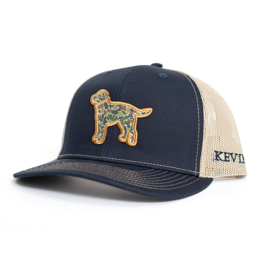 Kevin's Richardson Camo Lab Trucker Cap-Men's Accessories-Navy/Khaki-Kevin's Fine Outdoor Gear & Apparel