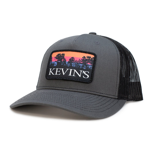 Kevin's Richardson Pines Logo Cap-Men's Accessories-Charcoal/Black-Kevin's Fine Outdoor Gear & Apparel