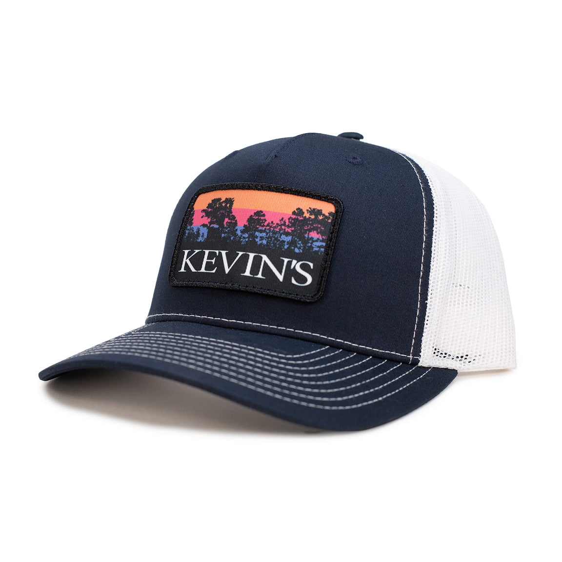 Kevin's Richardson Pines Logo Cap-Men's Accessories-Navy/White-Kevin's Fine Outdoor Gear & Apparel