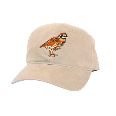 Kevin's Richardson Signature Quail Embroidered Cap-Men's Accessories-Tan-ONE SIZE-Kevin's Fine Outdoor Gear & Apparel