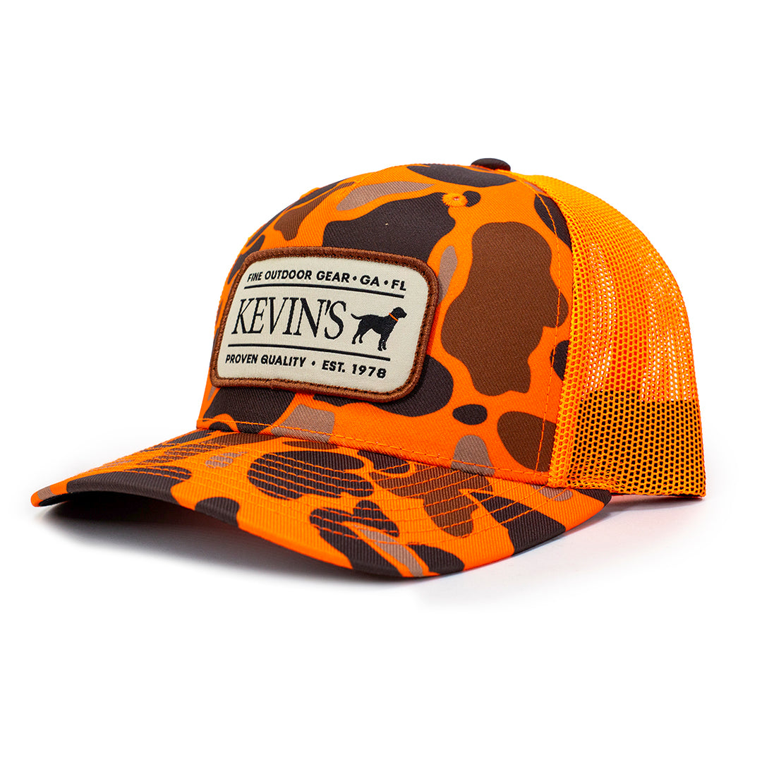 Kevin's Richardson Camo Old Favorite Cap-Blaze Duck Camo/Blaze-Kevin's Fine Outdoor Gear & Apparel