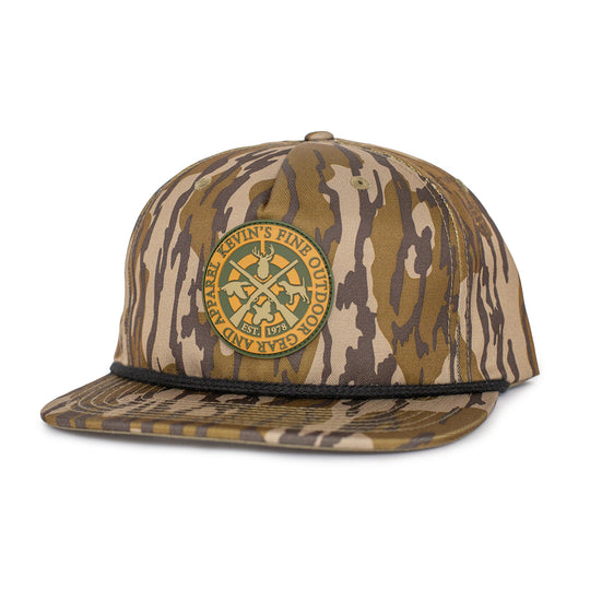 Kevin's Richardson Quad Logo Rope Cap-Men's Accessories-Bottomland w/ Black Rope-Kevin's Fine Outdoor Gear & Apparel