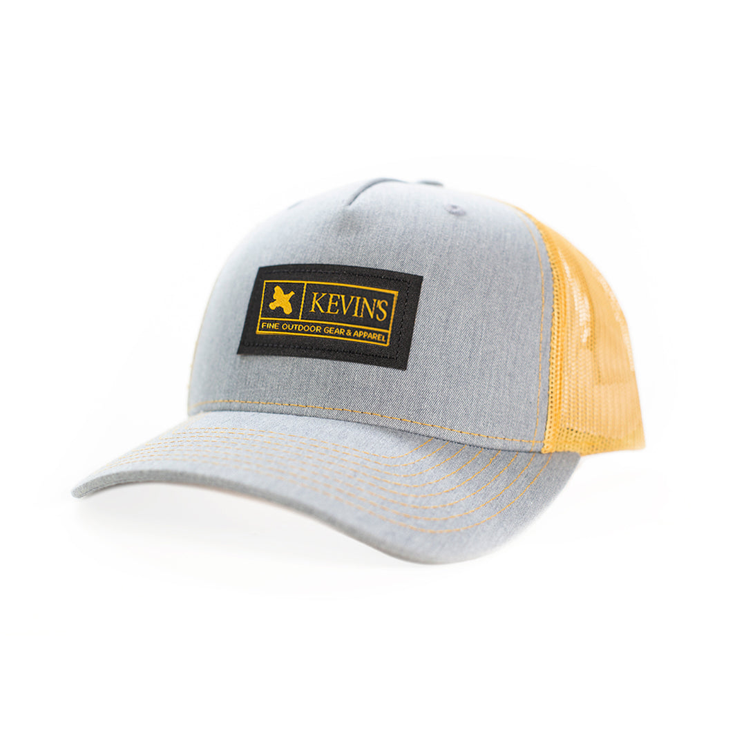 Kevin's Richardson Label Cap-Men's Accessories-Split Heather Grey/ Amber Gold-Kevin's Fine Outdoor Gear & Apparel