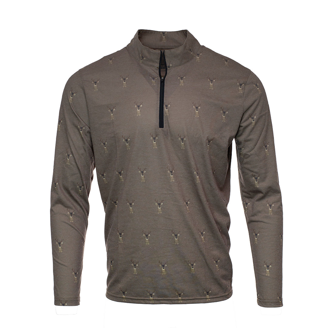 Kevin's DriRelease Quarter Zip-Men's Clothing-Brown Buck-S-Kevin's Fine Outdoor Gear & Apparel