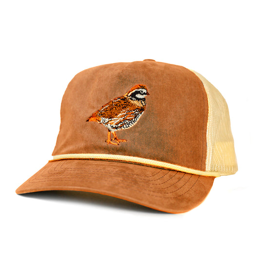 Kevin's Richardson Signature Quail Embroidered Rope Cap-Men's Accessories-Toast/Sand/Cream-Kevin's Fine Outdoor Gear & Apparel
