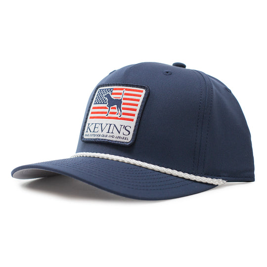 Kevin's Richardson Pointer Flag Rope Cap-Men's Accessories-Navy with White Rope-Kevin's Fine Outdoor Gear & Apparel