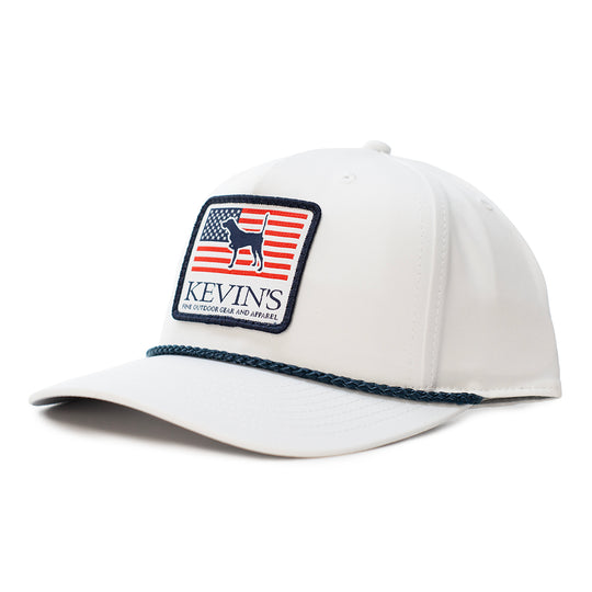 Kevin's Richardson Pointer Flag Rope Cap-Men's Accessories-White with Navy Rope-Kevin's Fine Outdoor Gear & Apparel