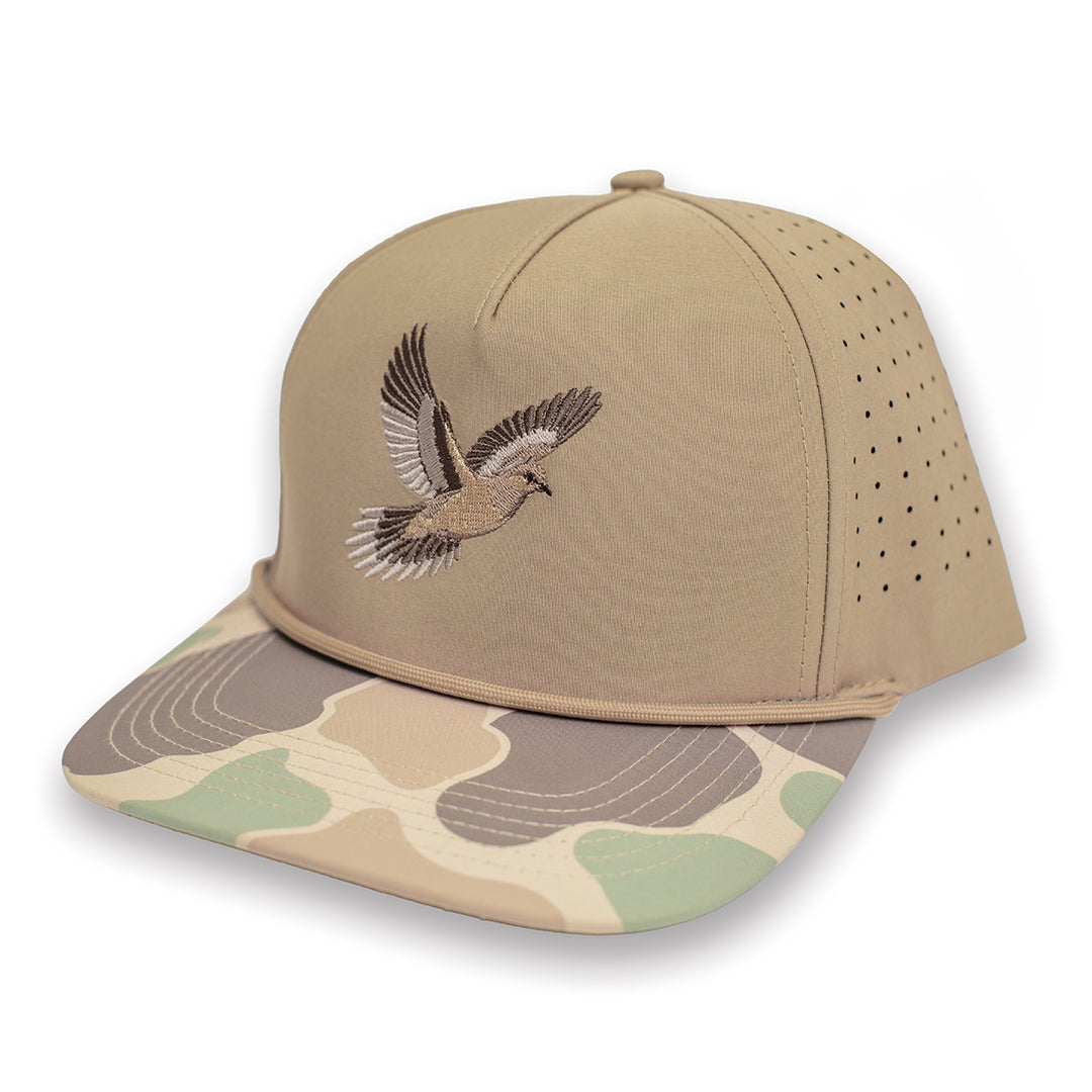 Kevin's Dove Perforated Performance Cap-Men's Accessories-Tan/Camo-Kevin's Fine Outdoor Gear & Apparel