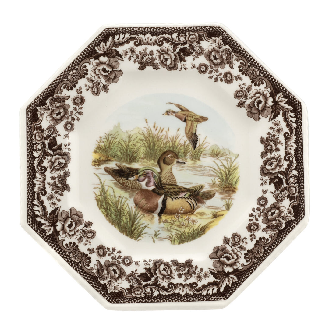 Spode Woodland 9.5" Octagonal Plate-Home/Giftware-Wood Duck-Kevin's Fine Outdoor Gear & Apparel