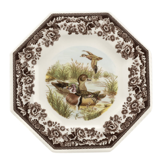 Spode Woodland 9.5" Octagonal Plate-Home/Giftware-Wood Duck-Kevin's Fine Outdoor Gear & Apparel