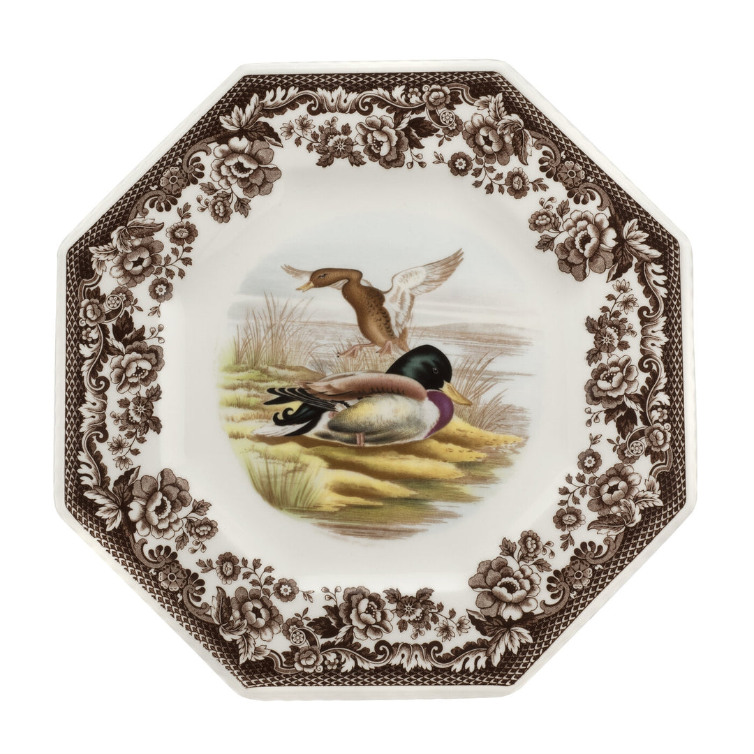 Spode Woodland 9.5" Octagonal Plate-Home/Giftware-Mallard-Kevin's Fine Outdoor Gear & Apparel