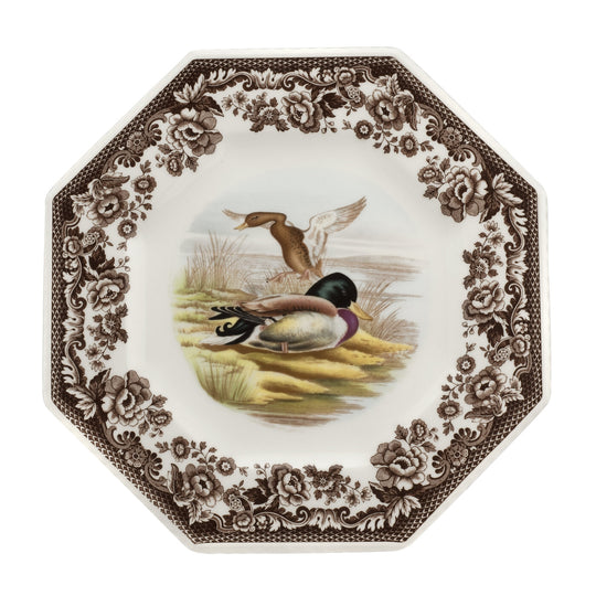 Spode Woodland 9.5" Octagonal Plate-Home/Giftware-Mallard-Kevin's Fine Outdoor Gear & Apparel