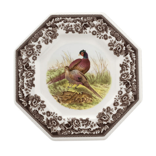 Spode Woodland 9.5" Octagonal Plate-Home/Giftware-Pheasant-Kevin's Fine Outdoor Gear & Apparel