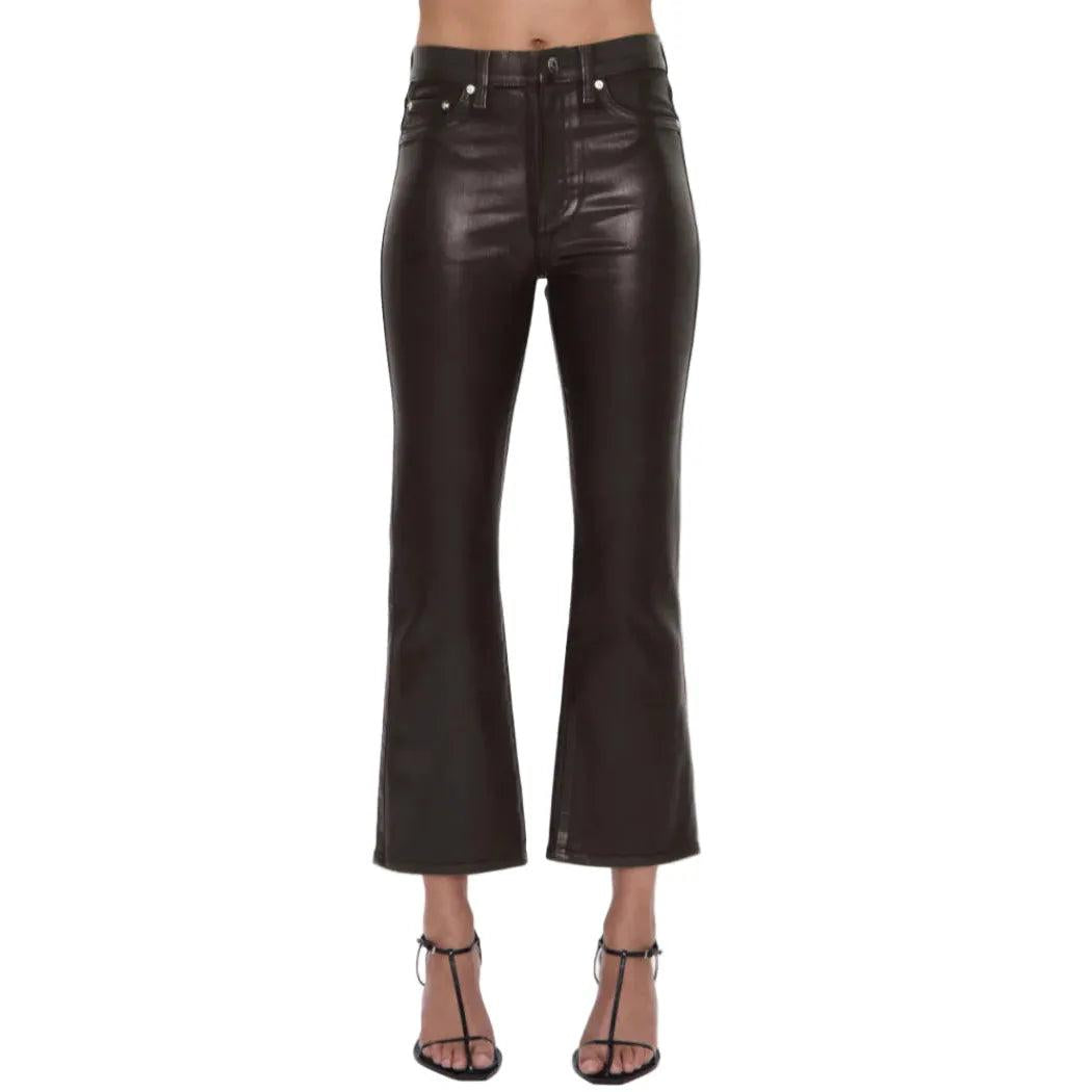 Pistola Women's Lennon High Rise Crop Boot Jeans-Women's Clothing-Coated Mocha-24/00-Kevin's Fine Outdoor Gear & Apparel