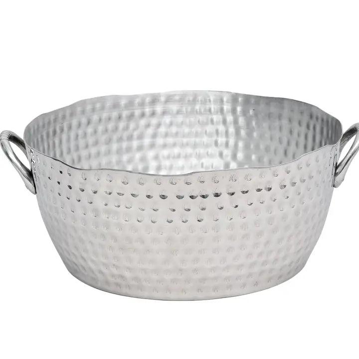 Aluminum Hammered Round Tub with Handles-Home/Giftware-Kevin's Fine Outdoor Gear & Apparel