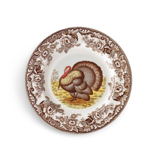 Spode Woodland Turkey Soup Plate-Home/Giftware-Kevin's Fine Outdoor Gear & Apparel