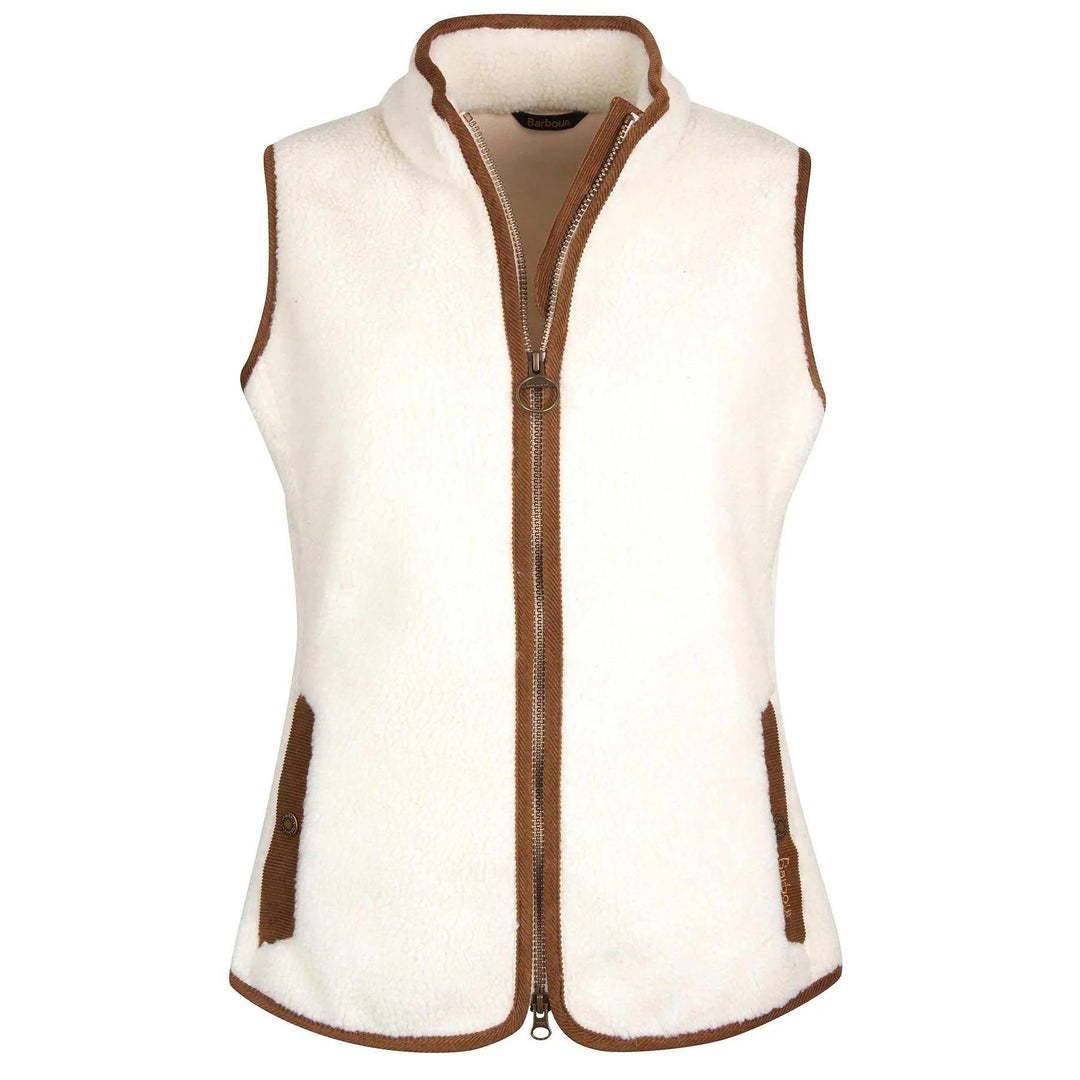 Barbour Burford Fleece Gilet-Women's Clothing-Winter Pearl-US 4-Kevin's Fine Outdoor Gear & Apparel