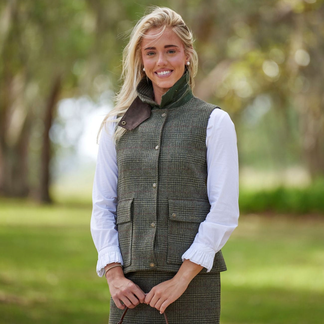 Barbour Joyce Wool Gilet-Women's Clothing-Kevin's Fine Outdoor Gear & Apparel