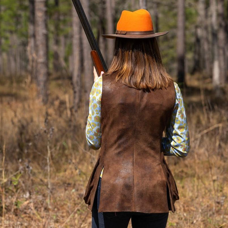 T.ba Ladies Chaleco Tiradora Faux Suede Shooting Vest-Women's Clothing-Kevin's Fine Outdoor Gear & Apparel