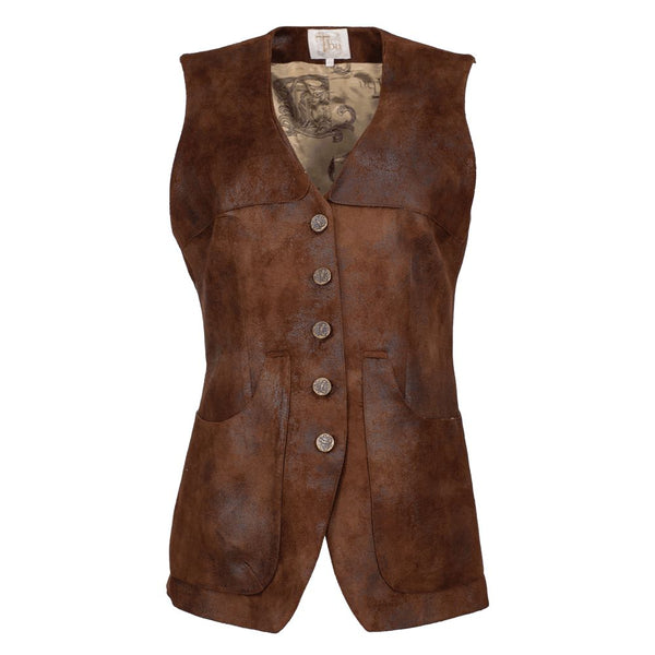 ベスト+ジレ CFT.boa hood short vest (brown) 早い者勝ち CFT.boa hood short vest (brown) vest (brown) short CFT