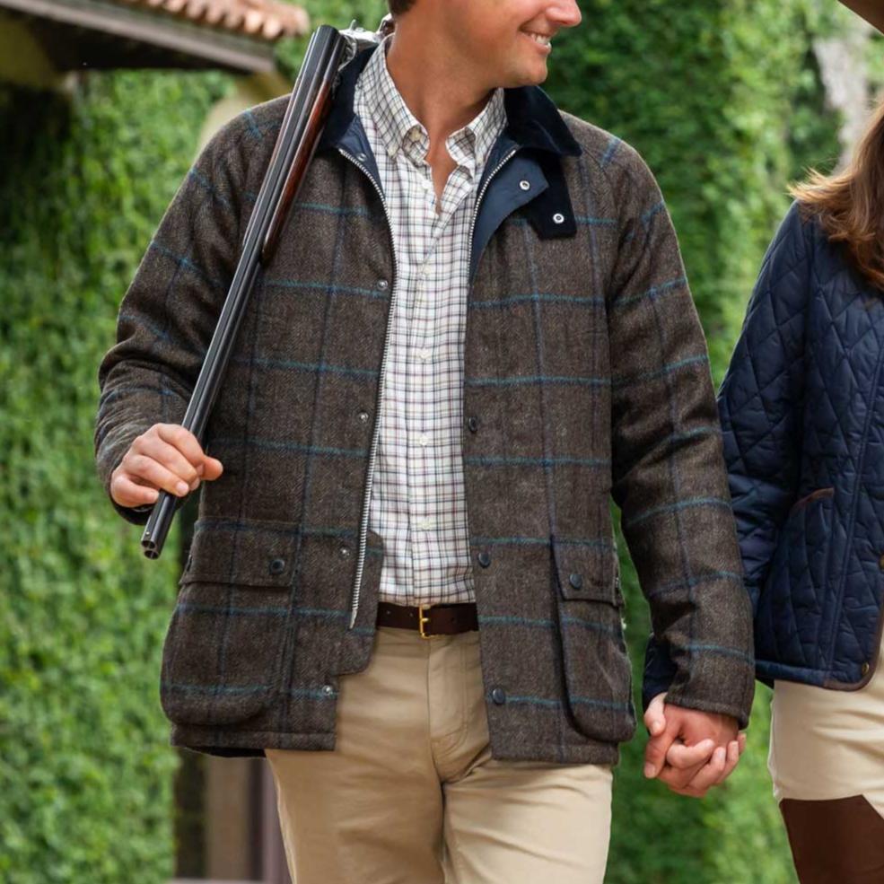 Barbour Men's Bedale Check Wool Jacket-Men's Clothing-Kevin's Fine Outdoor Gear & Apparel