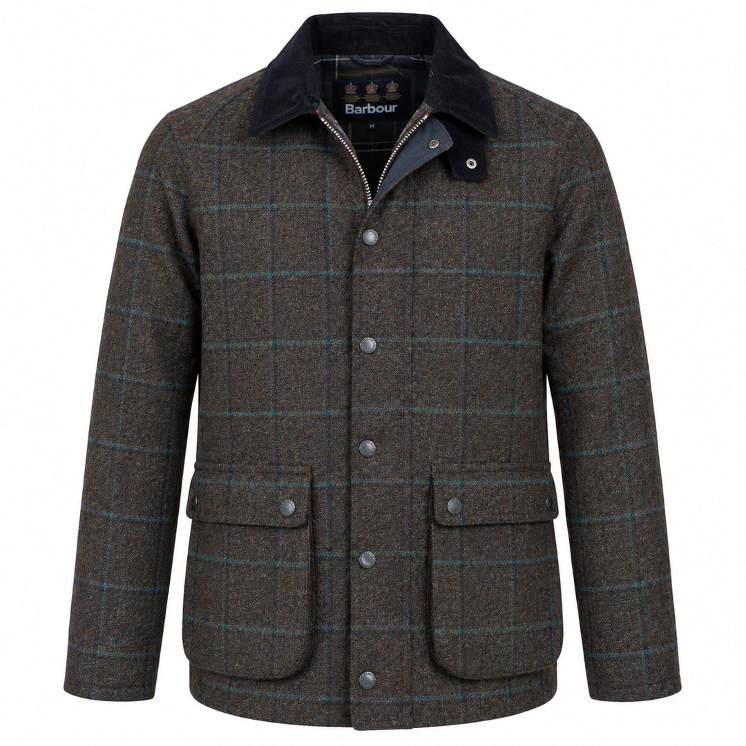 Barbour Herren Bedale Jacke aus karierter Wolle