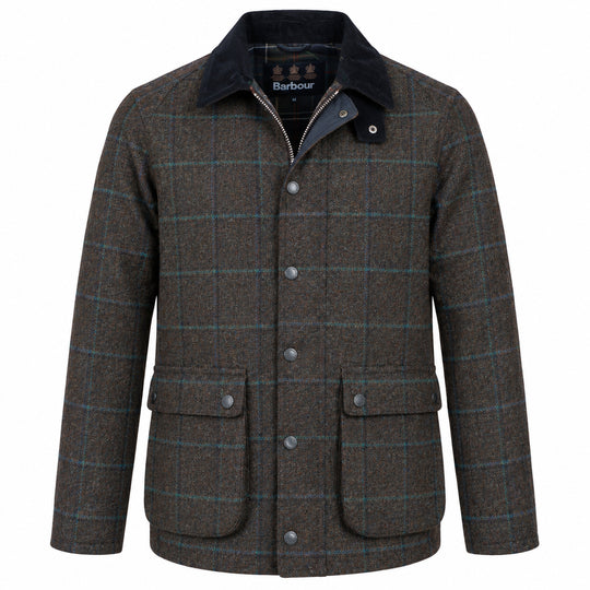 Barbour Herren Bedale Jacke aus karierter Wolle
